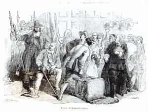 De arrestatie van non-conformisten door John Gilbert